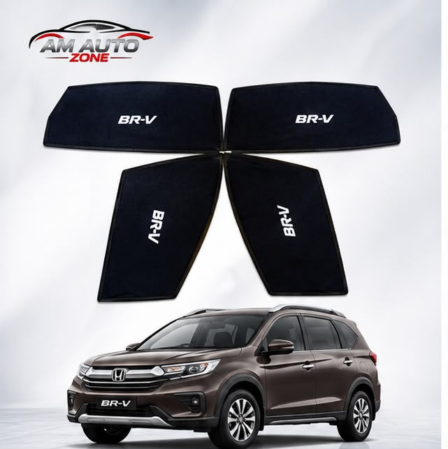 Honda BR-V Side Sun Shades 2017 2018 2019 2020 2021 2022 2023 2024 2025 | Foldable Window Sunshade (4 PCS)