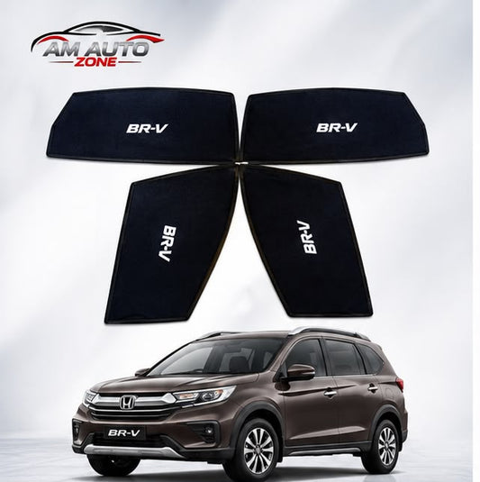 Honda BR-V Side Sun Shades 2017 2018 2019 2020 2021 2022 2023 2024 2025 | Foldable Window Sunshade (4 PCS)