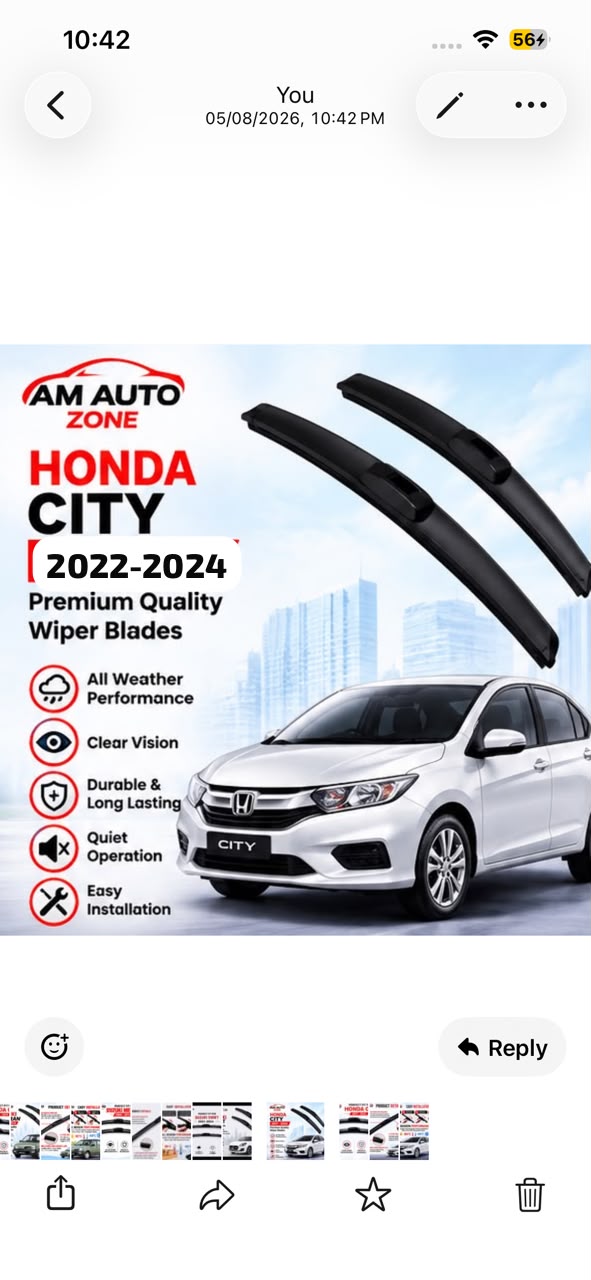 Honda City Wiper Blades 2022 2023 2024