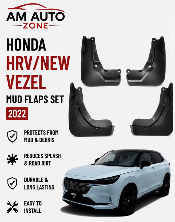Honda HR-V New Vezel Mud Flaps Set 2022 | Front & Rear Splash Guards