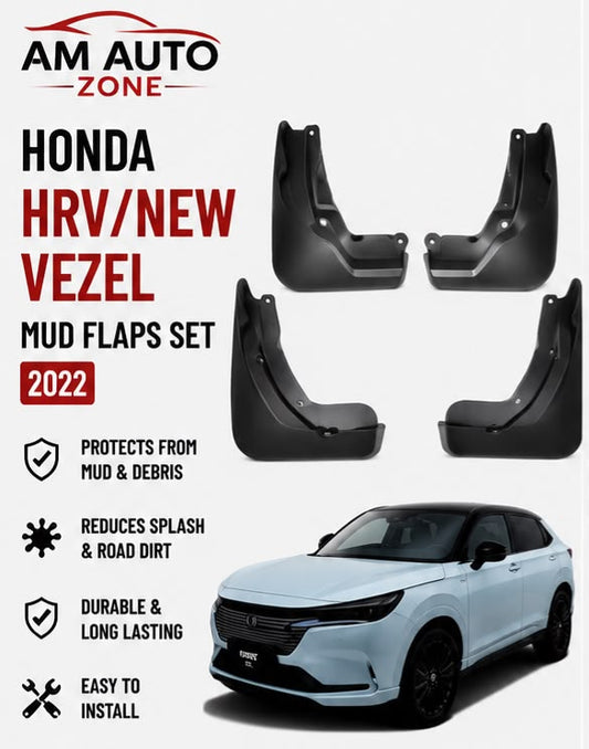 Honda HR-V New Vezel Mud Flaps Set 2022 | Front & Rear Splash Guards