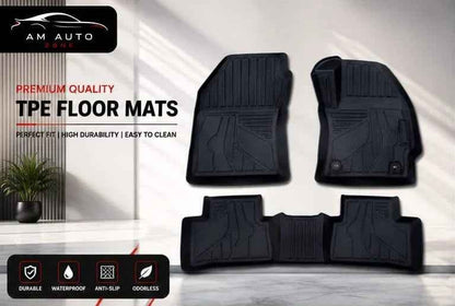 Toyota Corolla Cross TPE Floor Mats | Premium 3D Custom Fit All Weather Car Floor Liners | Toyota Corolla Cross 2021, 2022, 2023, 2024 & 2025 | AM Auto Zone