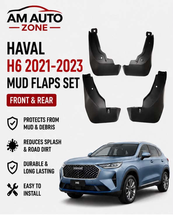 Haval H6 Mud Flaps Set 2021 2022 2023 | Front & Rear Splash Guards