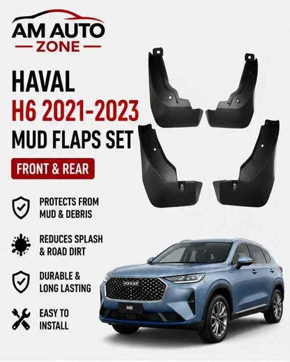 Haval H6 Mud Flaps Set 2021 2022 2023 | Front & Rear Splash Guards
