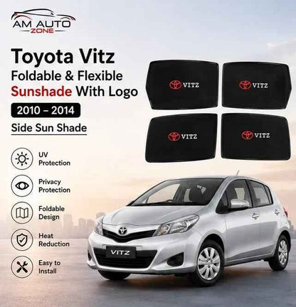 Toyota Vitz Side Sun Shades 2010 2011 2012 2013 2014 | Set of 4