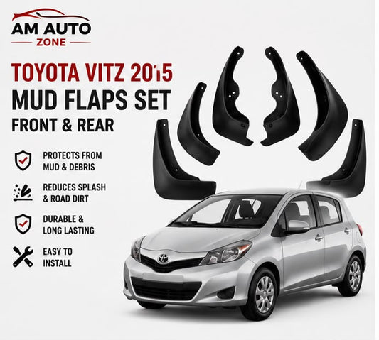 Toyota Vitz Mud Flaps Set 2015 | Front & Rear Splash Guards
