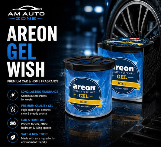 Areon Gel Wish Air Freshener – Premium Long Lasting Car & Home Fragrance Gel | 80g