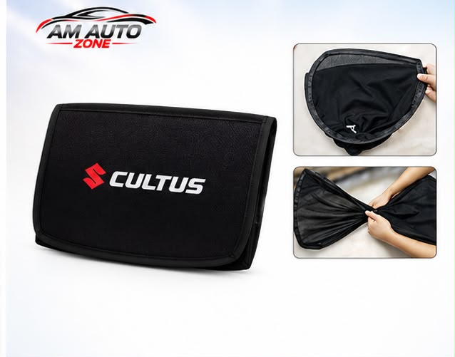 Suzuki Cultus Side Sun Shades 2017 2018 2019 2020 2021 2022 2023 2024 2025 | Foldable Window Sunshade (4 PCS)