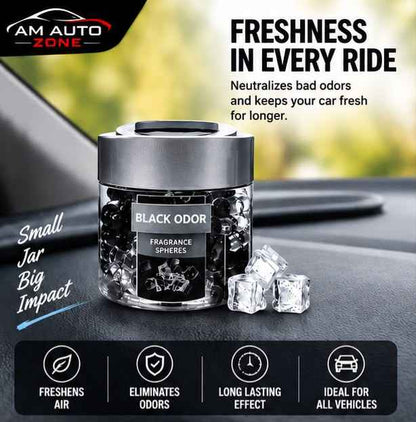 Black Odor Gel Beads Air Freshener – Black Ice 130g