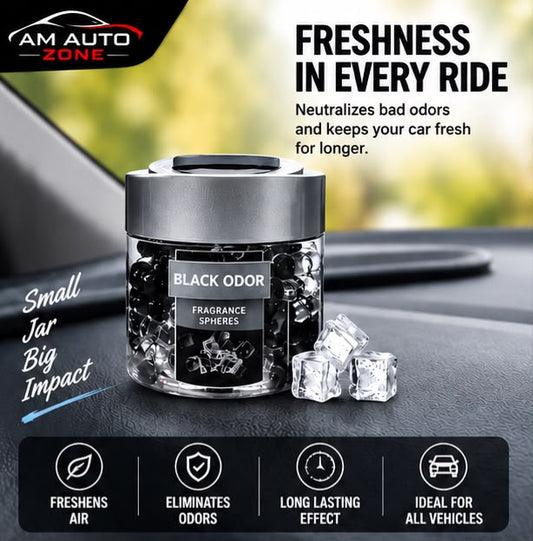 Black Odor Gel Beads Air Freshener – Black Ice 130g