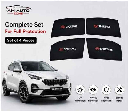 KIA Sportage Foldable & Flexible Side Sun Shade with Logo | 2019, 2020, 2021