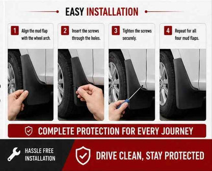 Toyota Corolla Mud Flaps Set 2010 | Front & Rear Splash Guards