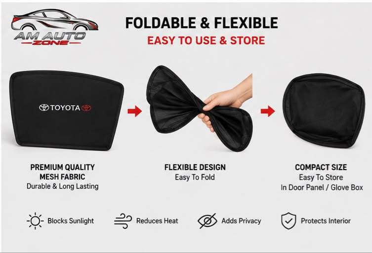 Toyota Hilux Revo/Rocco Side Sunshade | 2016, 2017, 2018, 2019, 2020, 2021 | 4 PCS
