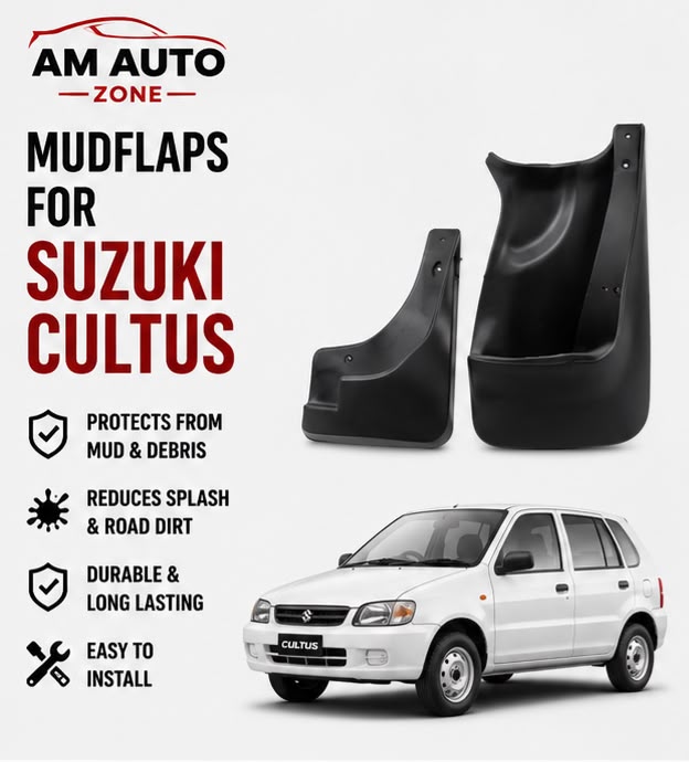 Suzuki Cultus Mud Flaps Set | Front & Rear Splash Guards