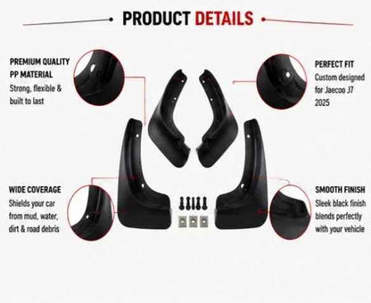 Jaecoo J7 Mud Flaps 2025 | Front & Rear Splash Guards