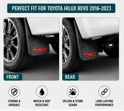 Toyota Hilux Revo Mud Flaps2016 2017 2018 2019 2020 2021 2022 2023 | Front & Rear Splash Guards