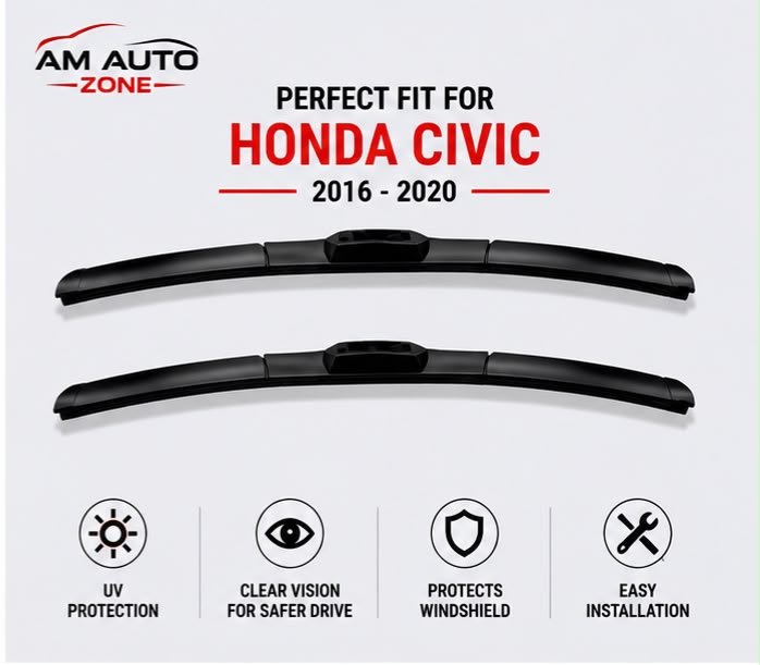 Honda Civic Wiper Blades 2016 2017 2018 2019 2020