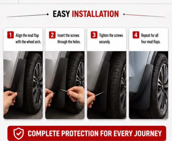 Jaecoo J7 Mud Flaps 2025 | Front & Rear Splash Guards