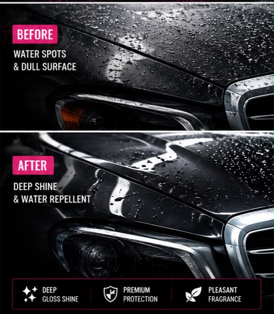 Flamingo Wax & Dry Spray Wax – Instant Shine & Water Repellent Protection (500ml)