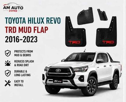 Toyota Hilux Revo Mud Flaps2016 2017 2018 2019 2020 2021 2022 2023 | Front & Rear Splash Guards