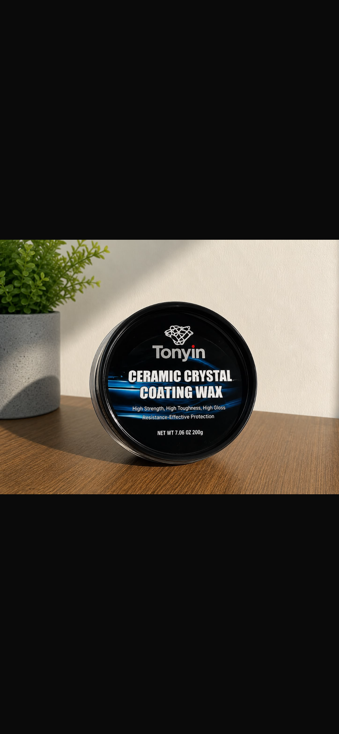 Tonyin Ceramic Crystal Coating Wax – 200g | Premium Car Protection Wax