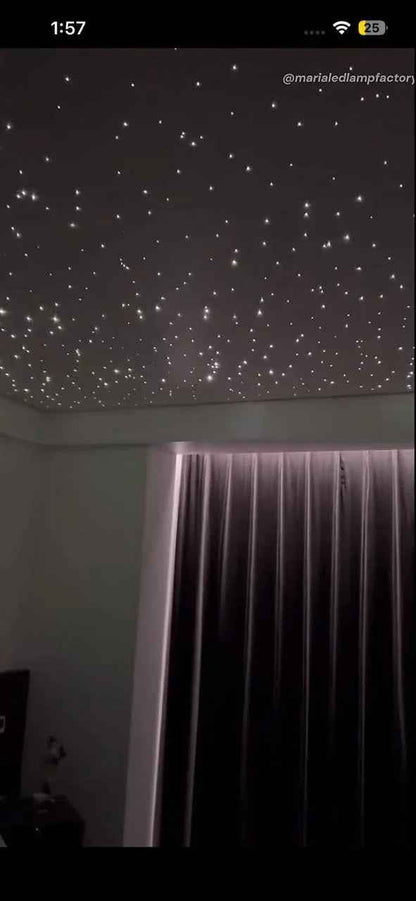 AM Auto Zone Fiber Optic Star Light Kit – RGB 16 Million Colors | APP + Remote Control | Car Roof Starlight Ambient Lighting Kit