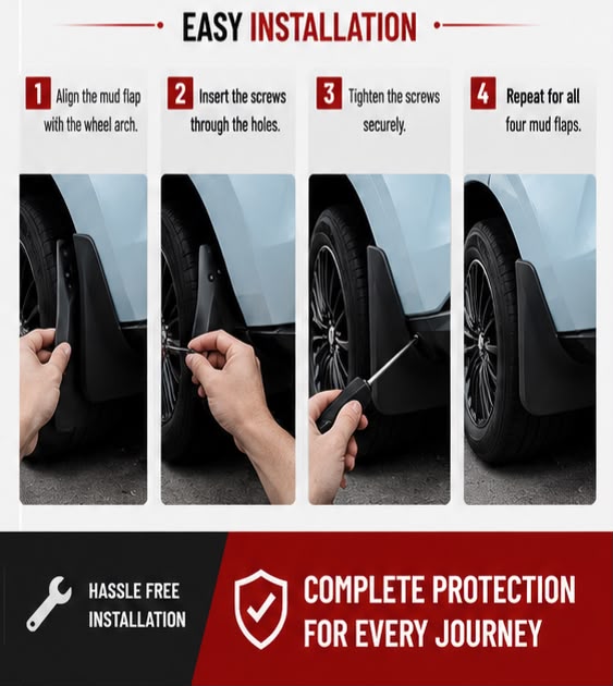 Honda HR-V New Vezel Mud Flaps Set 2022 | Front & Rear Splash Guards