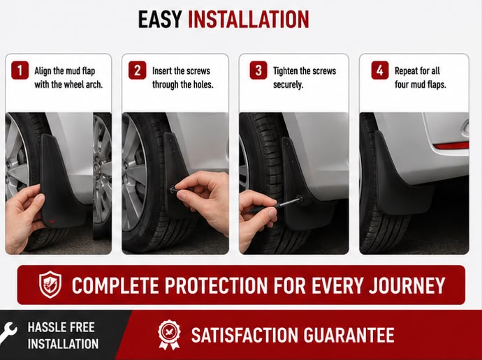 Toyota Corolla Mud Flaps Set 2009 2010 2011 2012 2013 | Front & Rear Splash Guards