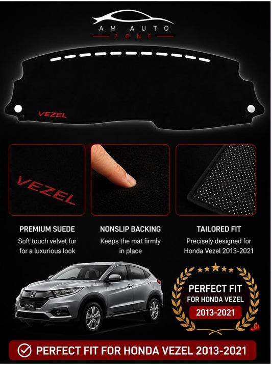 Honda Vezel Dashboard Mat 2013 | 2014 | 2015 | 2016 | 2017 | 2018 | 2019 | 2020 | 2021 Premium Suede Non-Slip Dashboard Cover | AM Auto Zone