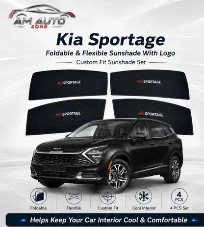 Kia Sportage Side Sun Shades 2025 2026 | Premium Foldable & Flexible | Set of 4