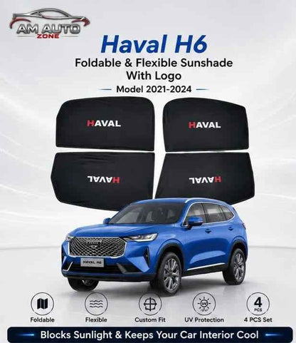 HAVAL H6 Side HAVAL sun Shades 2021 2022 2023 2024 | Premium Foldable & Flexible | Set of 4
