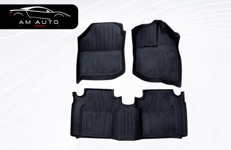 Honda City TPE Floor Mats | Premium 3D Custom Fit All Weather Car Floor Liners | Honda City 2009, 2010, 2011, 2012, 2013, 2014, 2015, 2016, 2017, 2018, 2019, 2020 & 2021 | AM Auto Zones