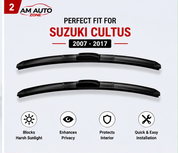 Suzuki Cultus Wiper Blades 2007 2008 2009 2010 2011 2012 2013 2014 2015 2016 2017