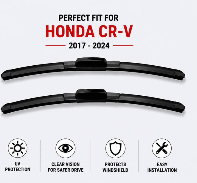 Honda CR-V Wiper Blades 2017 2018 2019 2020 2021 2022 2023 2024
