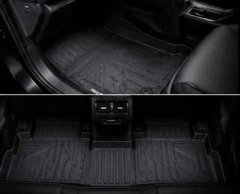 Honda BR-V 2017–2118-2019-2020-2021-2022-2023-2024-2025 Premium TPE Floor Mats | Waterproof All Weather Custom Fit Car Floor Liners