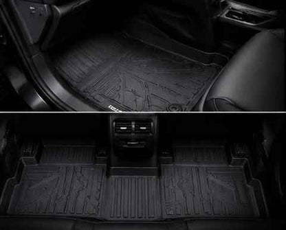 Honda BR-V 2017–2118-2019-2020-2021-2022-2023-2024-2025 Premium TPE Floor Mats | Waterproof All Weather Custom Fit Car Floor Liners