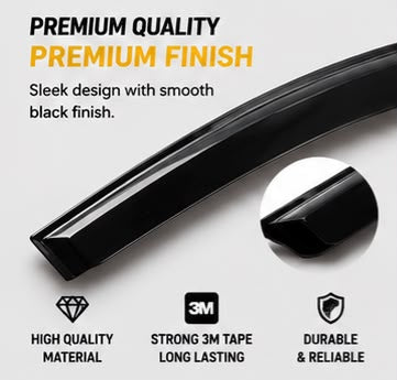 Air Press Sun Visor for Hyundai Tucson Maximus TXR 2021 2022 2023 2024 2025 | Without Chrome Rain Guard Window Deflector