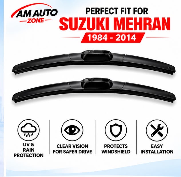 Suzuki Mehran Wiper Blades 1984 1985 1986 1987 1988 1989 1990 1991 1992 1993 1994 1995 1996 1997 1998 1999 2000 2001 2002 2003 2004 2005 2006 2007 2008 2009 2010 2011 2012 2013 2014