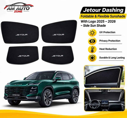 Jetour Dashing Side Sun Shades 2025 2026 | Foldable Window Sunshade (4 PCS)