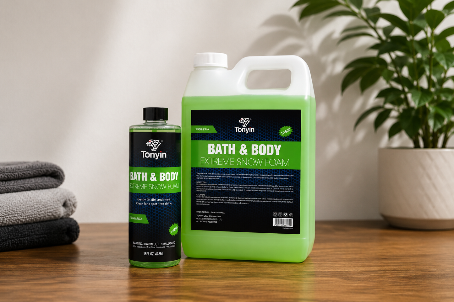 Tonyin Bath & Body Extreme Snow Foam Car Wash (1:1800 Concentrate) – High Foam Car Shampoo 473ml
