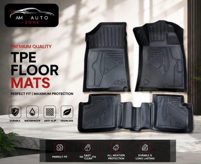 Honda Civic 2016, 2017, 2018, 2019, 2020, 2021, 2022 Custom Fit All Weather Floor Mats | Dirt & Mud Resistant | Easy to Clean | Premium Car Floor Mat Set