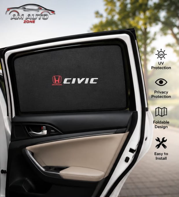 Honda Civic Side Sun Shades 2017 2018 2019 2020 2021 | Set of 4