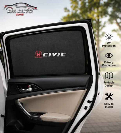 Honda Civic Side Sun Shades 2017 2018 2019 2020 2021 | Set of 4